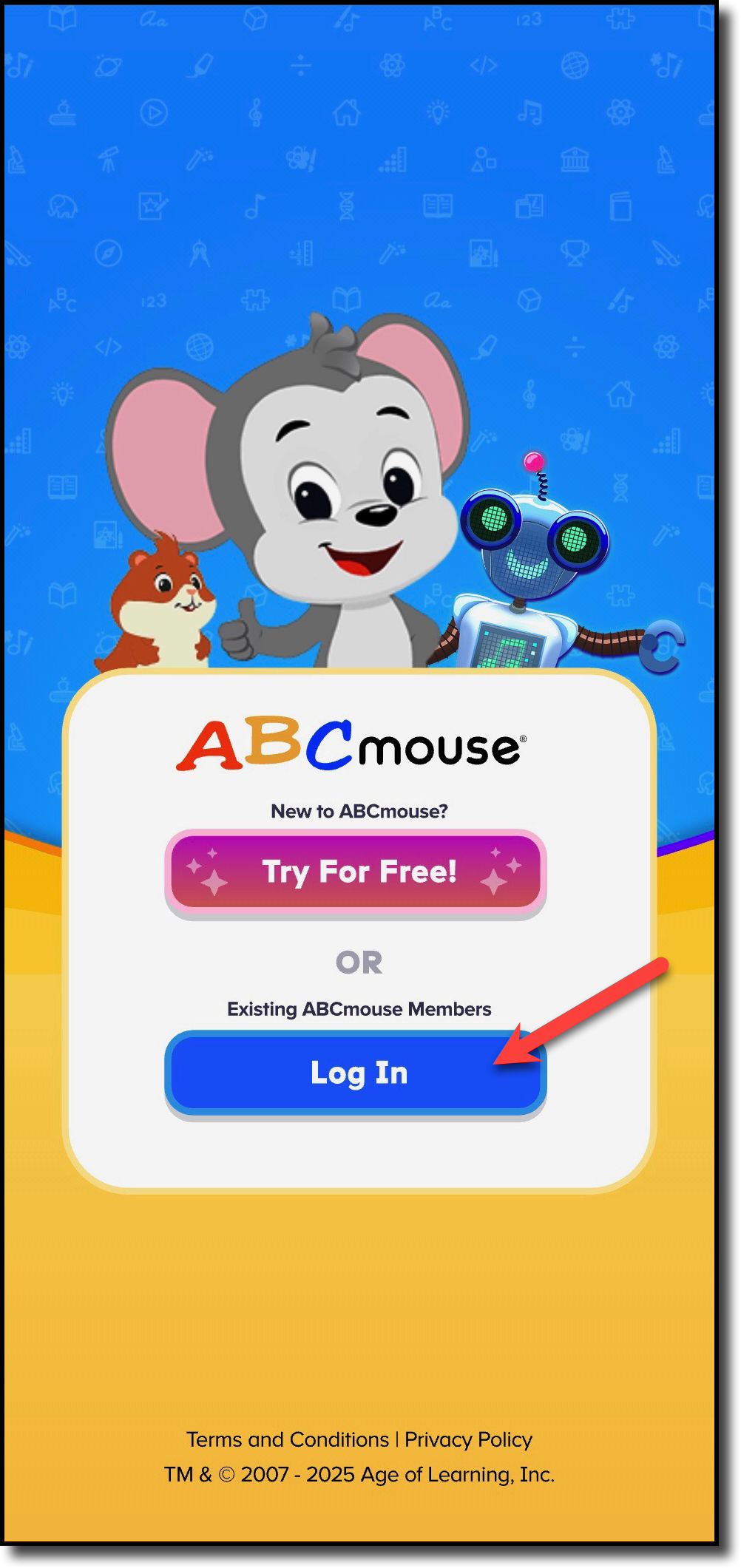 2 - Click log in for members.png