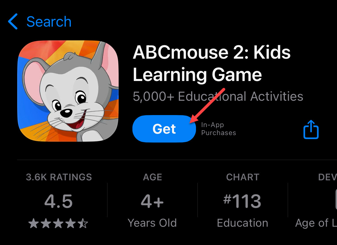 Click Get - ABCmouse 2 in Apple App Store.png