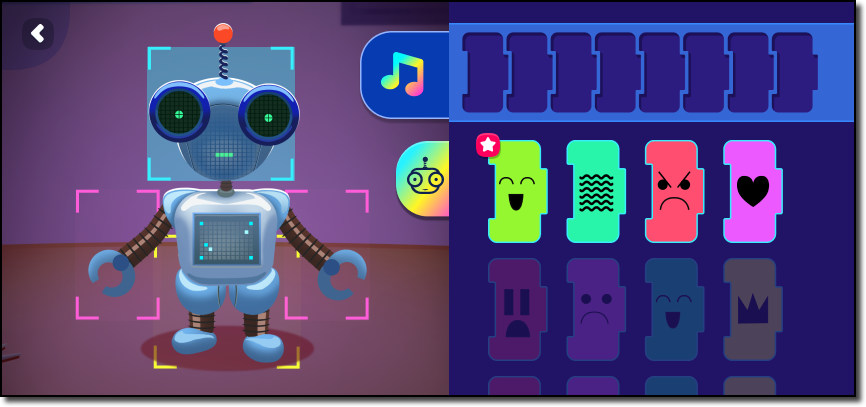 Bot Beats area showing a robot on screen.png