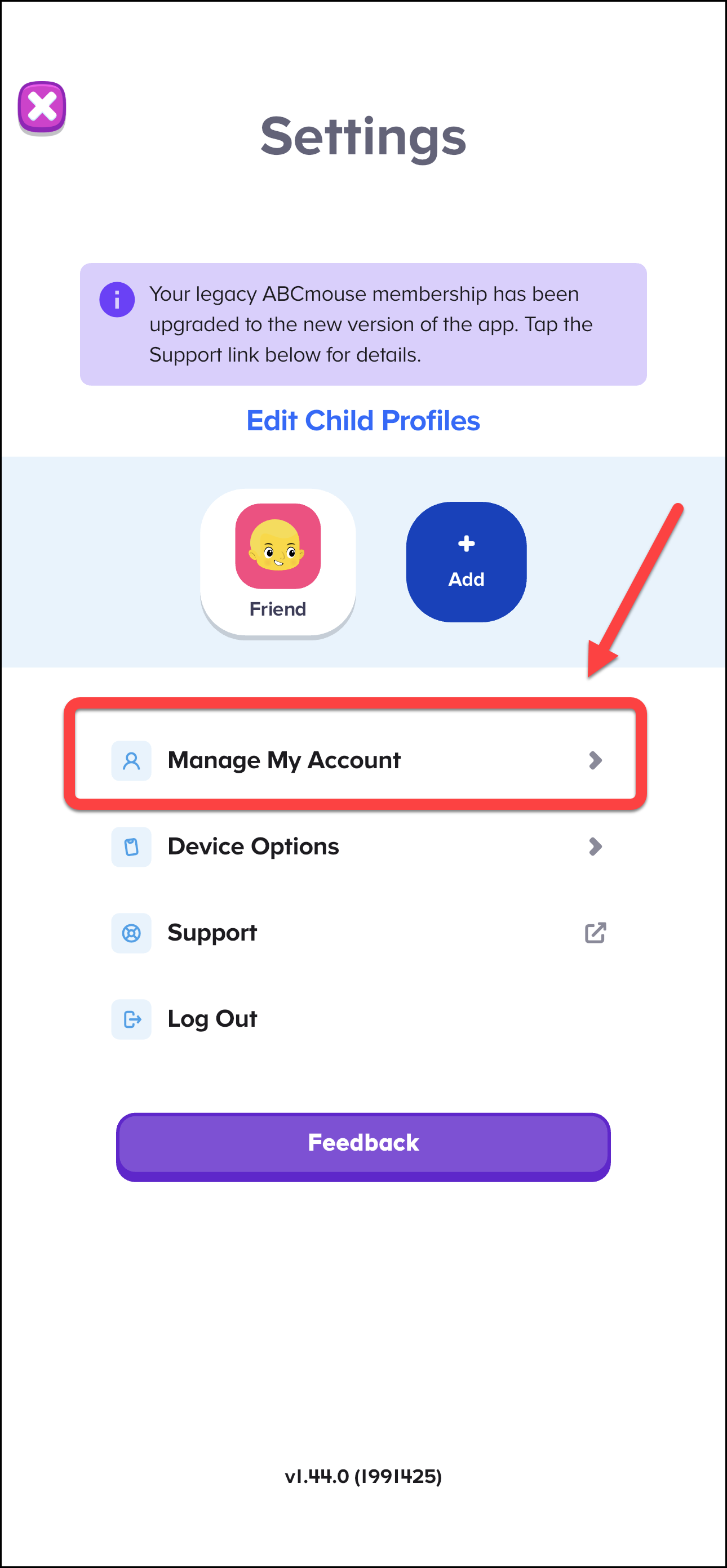 Legacy ABCmouse membership message pointing to parent options.jpg